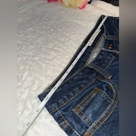 DKNY Dark Blue Straight Leg Jeans Size 10 - Picture 8 of 9